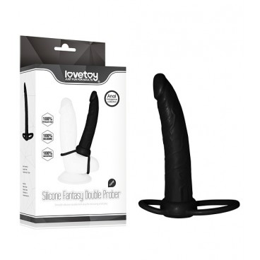 Consolador Doble Penetración Silicone Fantasy