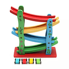 Pista auto en bajada madera 3