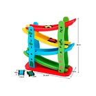 Pista auto en bajada madera 5