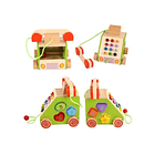 Teléfono Juguete Didáctico De Madera 2