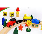 Pista estación de trenes madera 3