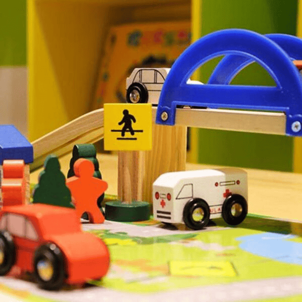 Pista de Madera Ciudad paso nivel 3