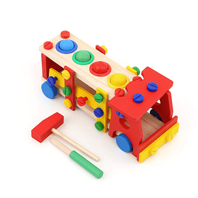 Camión Multifuncional Juguete Madera