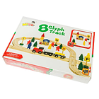 Pista estación de trenes madera 6