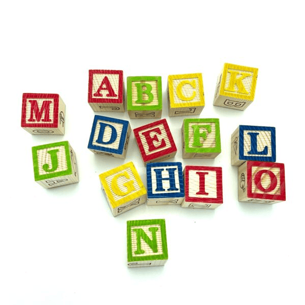 Cubo madera con 27 piezas didáctico 2