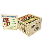 Cubo madera con 48 piezas didáctico 1