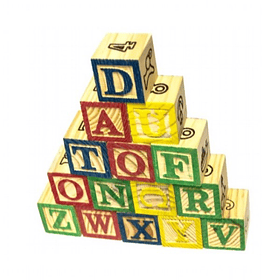 Set cubos 15 piezas madera didáctico