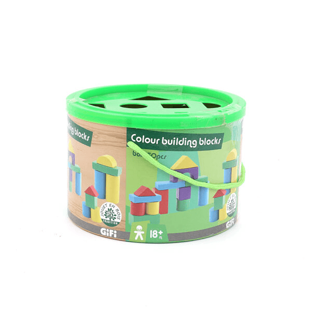 Balde 50 Bloques de Madera 2