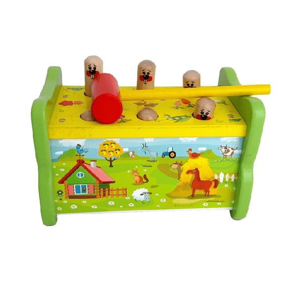 Juego pega al topo madera 1