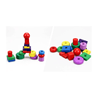 Torre Triple Juguete Madera 2