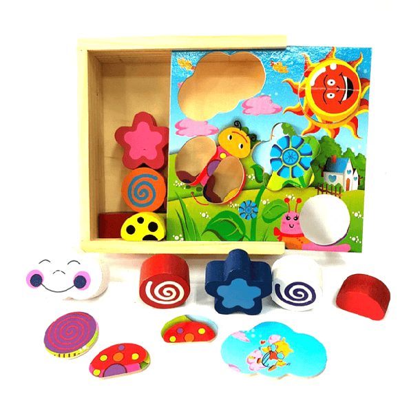 Caja Inteligente de Encaje de Madera 2