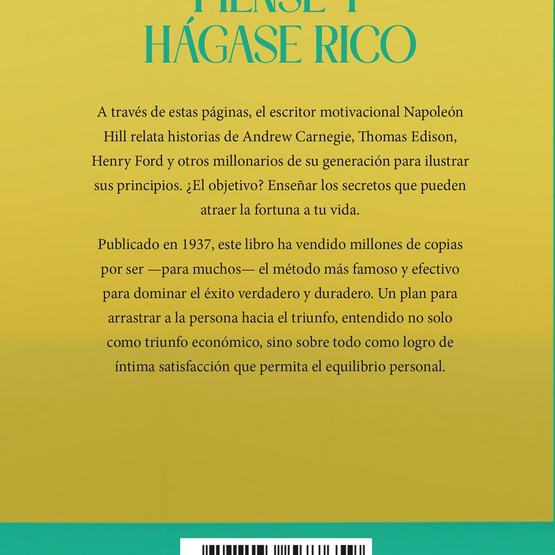 Libro Piense Y Hágase Rico - Napoleón Hill 2