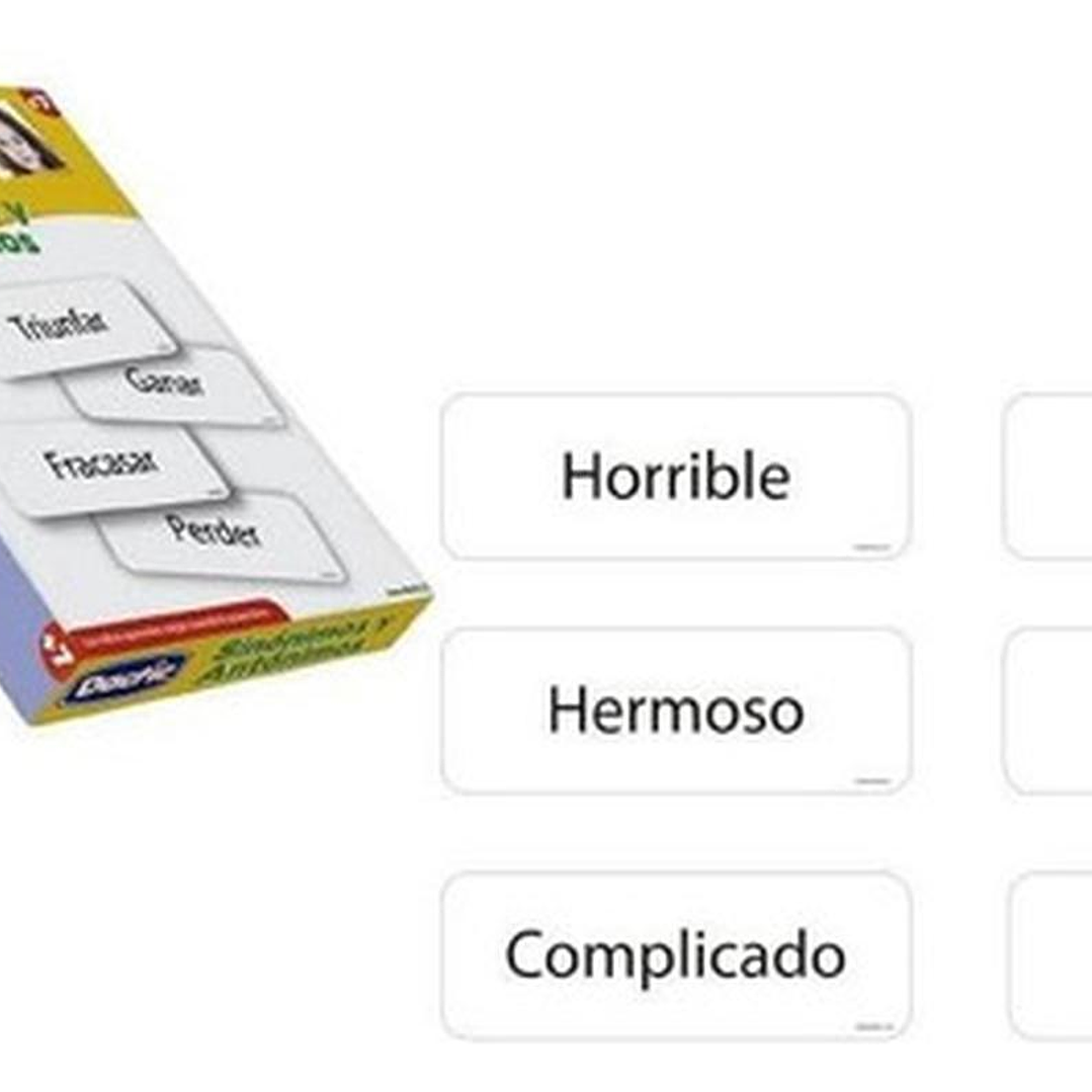 Láminas Sinónimos Antónimos Dactic Multicolor 1