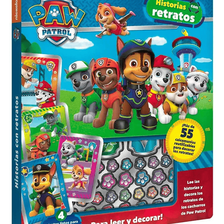 Libro Paw Patrol Con Stickers Y Retratos 1