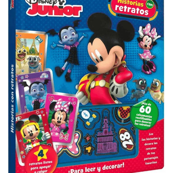Libro Disney Junior Con Stickers Y Retratos 1