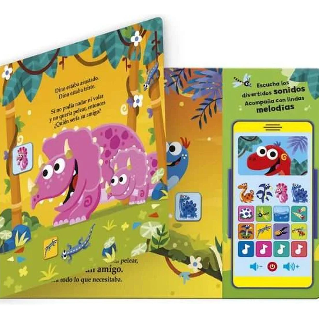 Libro Dinosaurios Con Teléfono Con Sonidos Tapa Dura 2