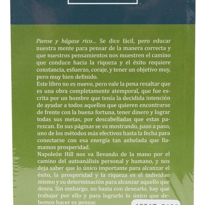 Libro Piense Y Hágase Rico - Napoleón Hill (ed Bolsillo) 2