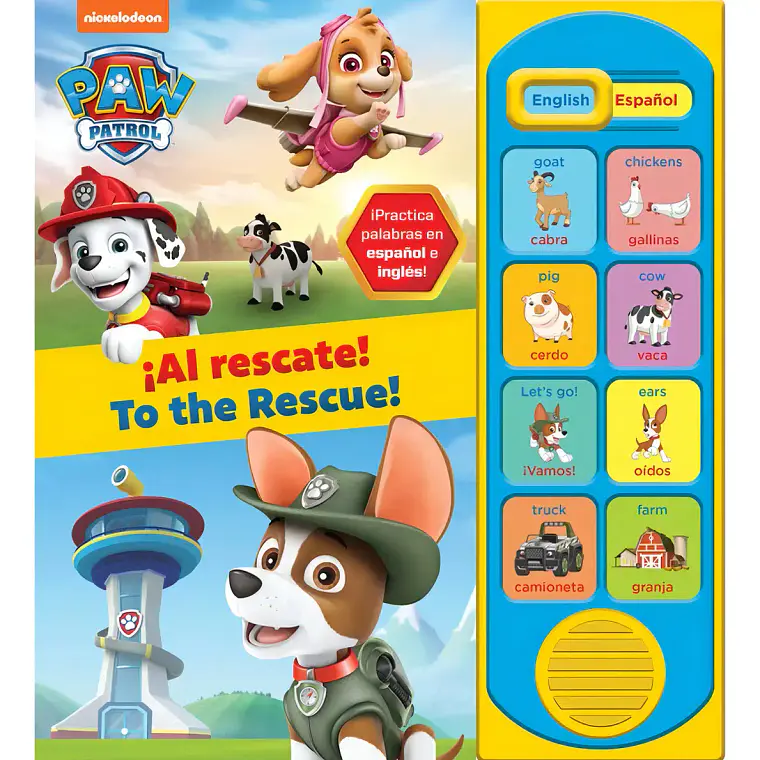 Paw Patrol: Al Rescate, Libro Con Sonidos Español Inglés 1