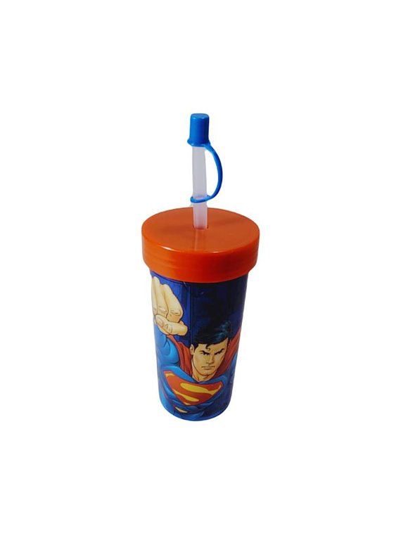 Vaso Superman con bombilla