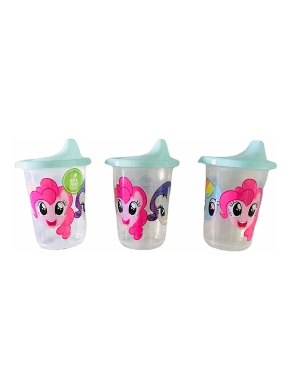 Set Vasos reutilizables My Little Ponny 