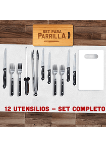 Set completo de Parrilla 12 piezas