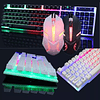 Set Teclado Y Mouse Gamer Rgb Multicolor