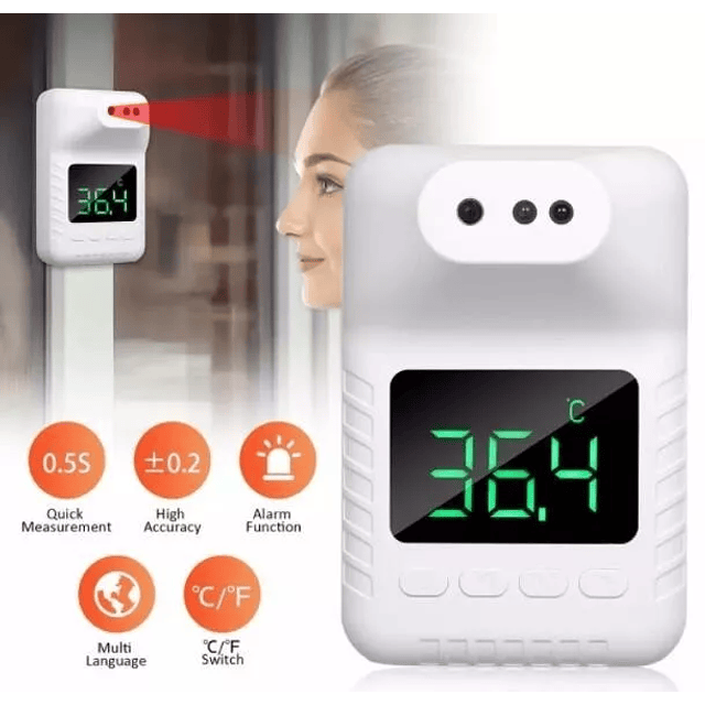 Termómetro De Pared Infrarrojo Alarma De Alta Temperatura