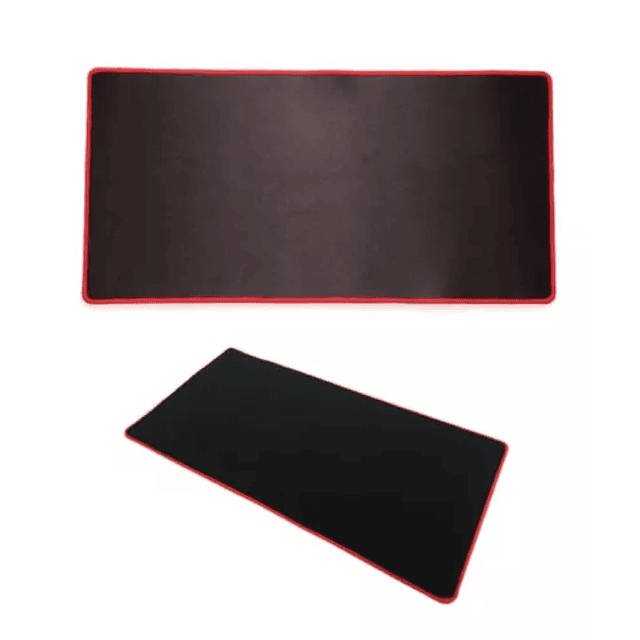 Mouse Pad Gamer Negro Borde Rojo 70 X 30 Cm Weibo