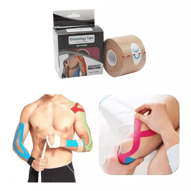 Cinta Tape Neuromuscular Vendaje Venda Tape Kinesiologico Color Piel