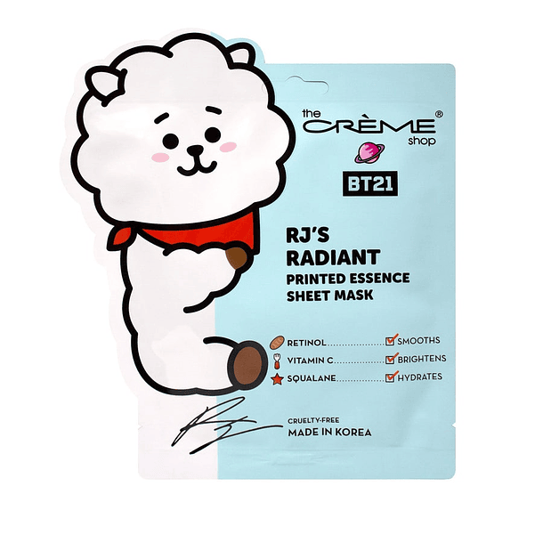 [The CREME Shop] RJ’S RADIANT Printed Essence Sheet Mask 1