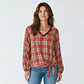 Blusa Escosesa Amarra Kiram - Miniatura 3