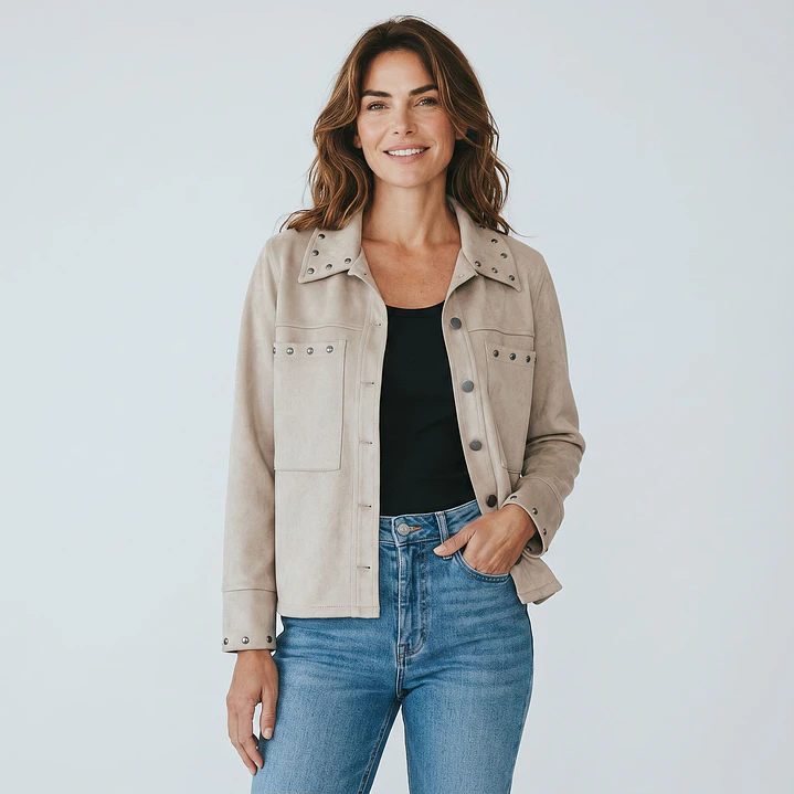 Chaqueta Gamuza con Tachas 2