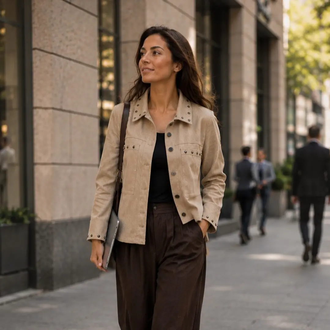 Chaqueta Gamuza con Tachas 1
