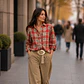 Camisa Escosesa con Vuelos Kiram - Miniatura 1