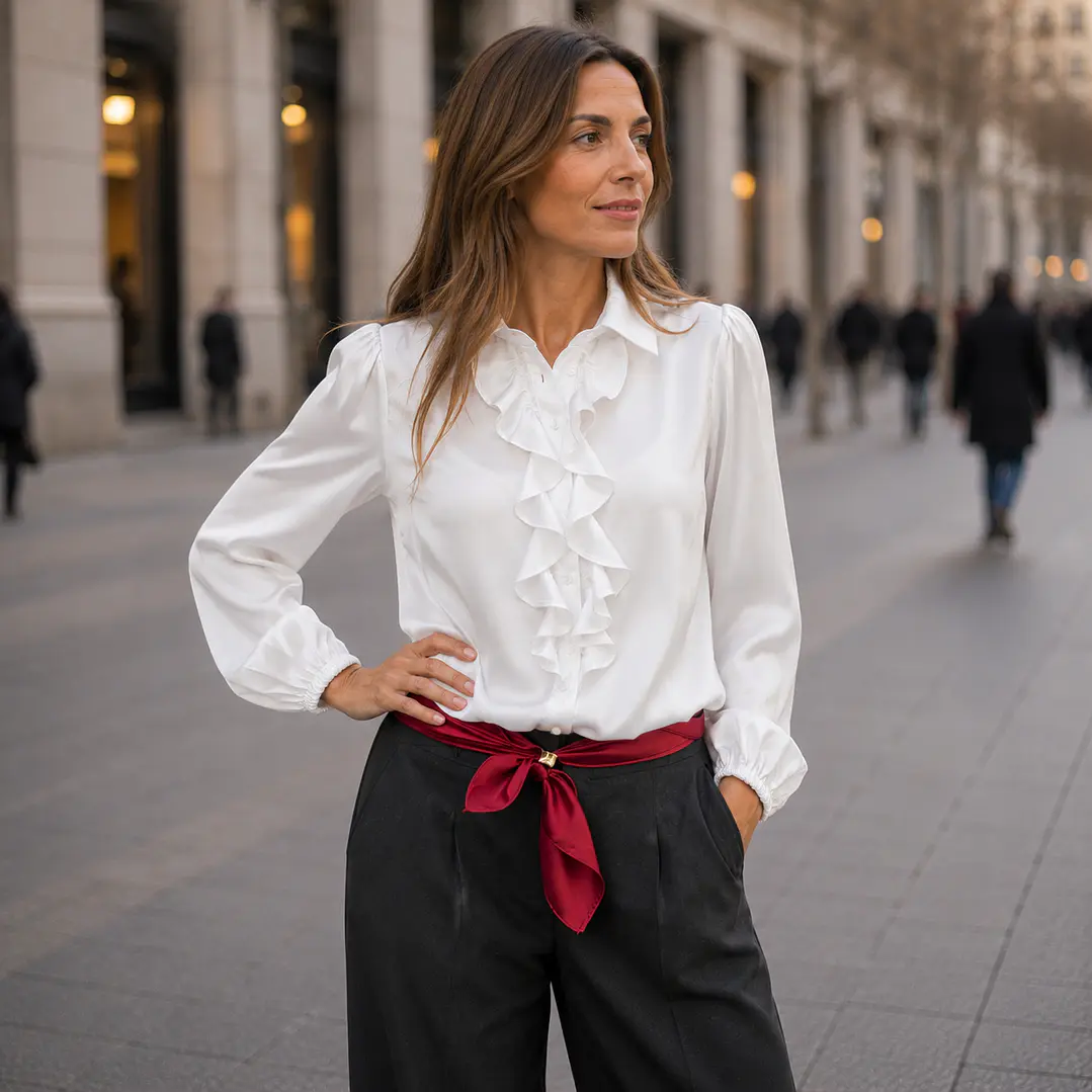 Blusa Satín Vuelos Kiram 1