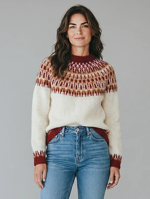 Sweter Patchwork M/larga