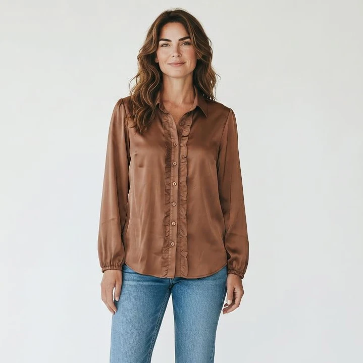Camisa Escosesa con Vuelos Kiram 5