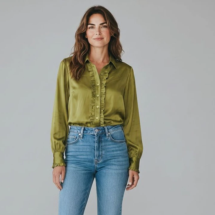 Camisa Escosesa con Vuelos Kiram 4