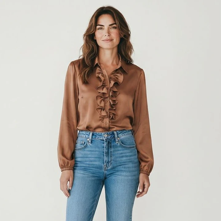 Blusa Satín Vuelos Kiram 3