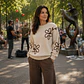 Sweter Flores Bordadas - Miniatura 1