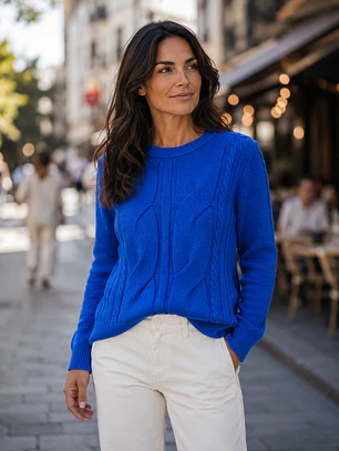 Sweter Jacquard