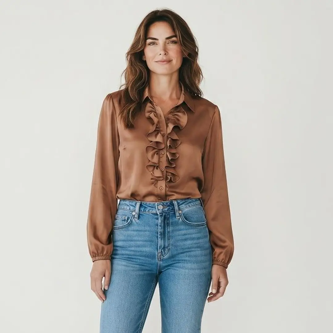 Blusa Satín Vuelos Kiram 3
