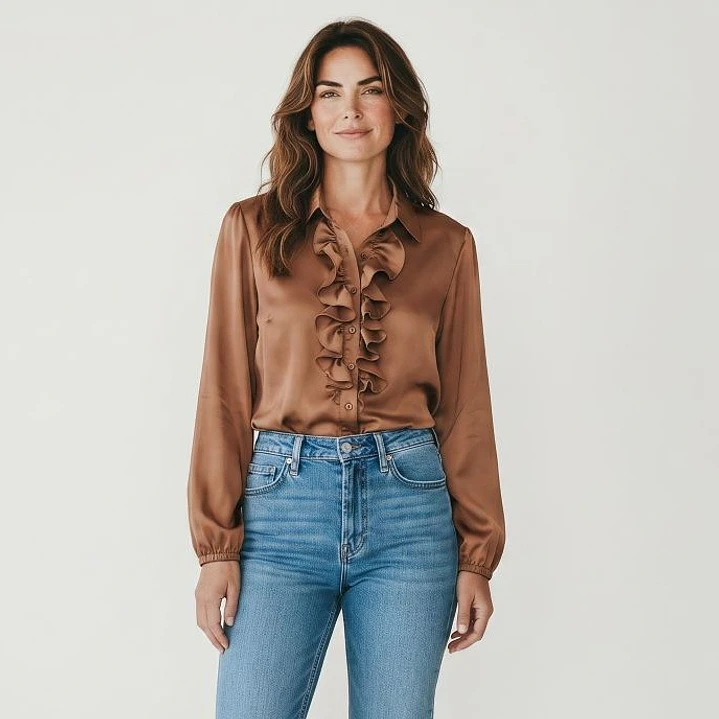 Blusa Satín Vuelos Kiram 3
