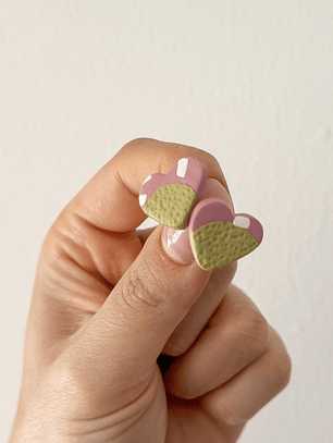 Aros corazones medianos 