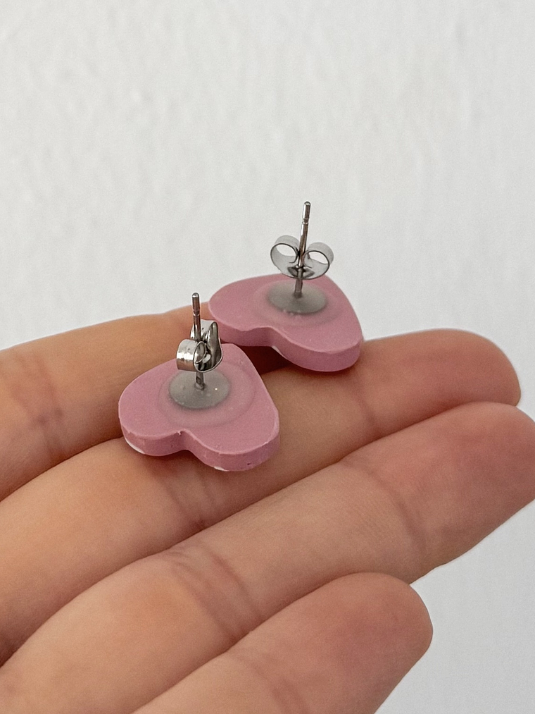 Aros corazones medianos  2