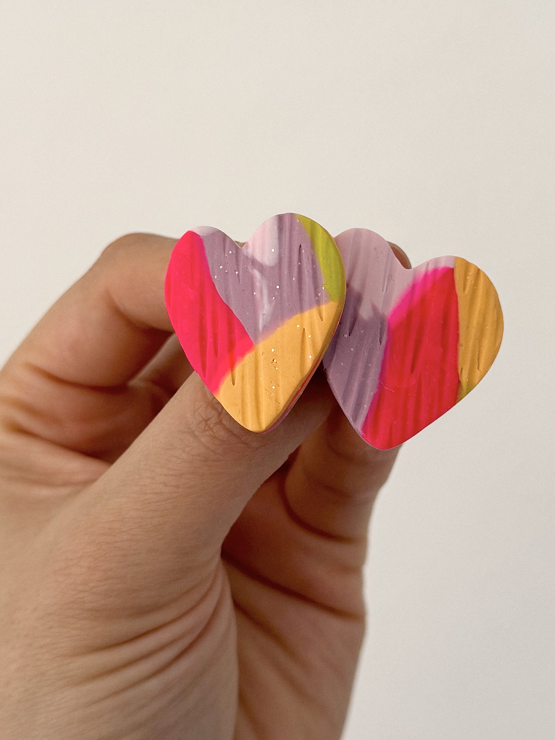 Aros corazones grandes 1