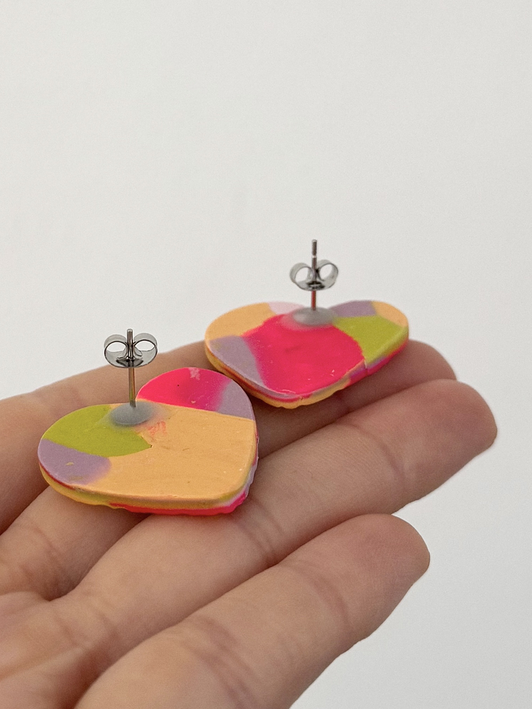 Aros corazones grandes 2