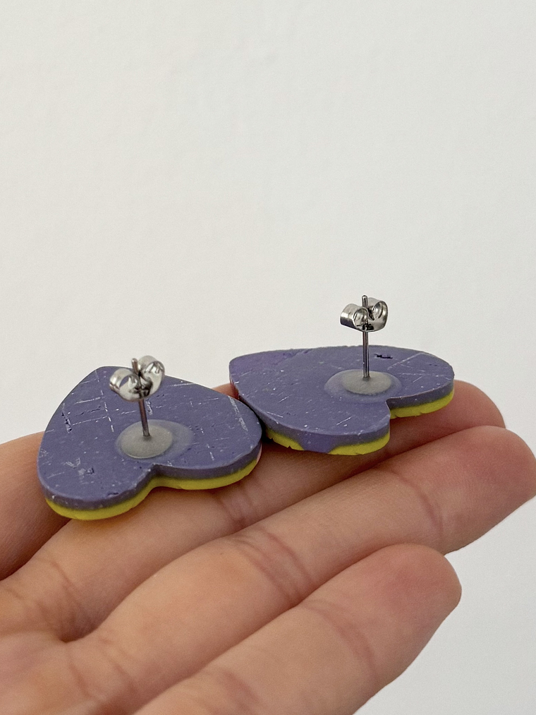 Aros corazones grandes 2