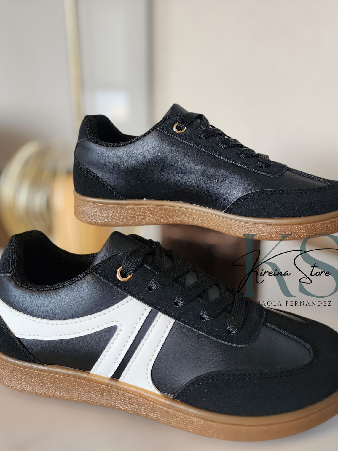 ZAPATILLA NEGRA ESTILO SAMBA 2