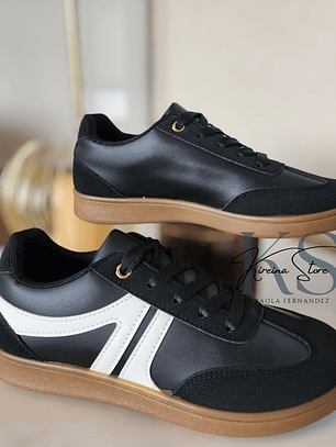 ZAPATILLA NEGRA ESTILO SAMBA